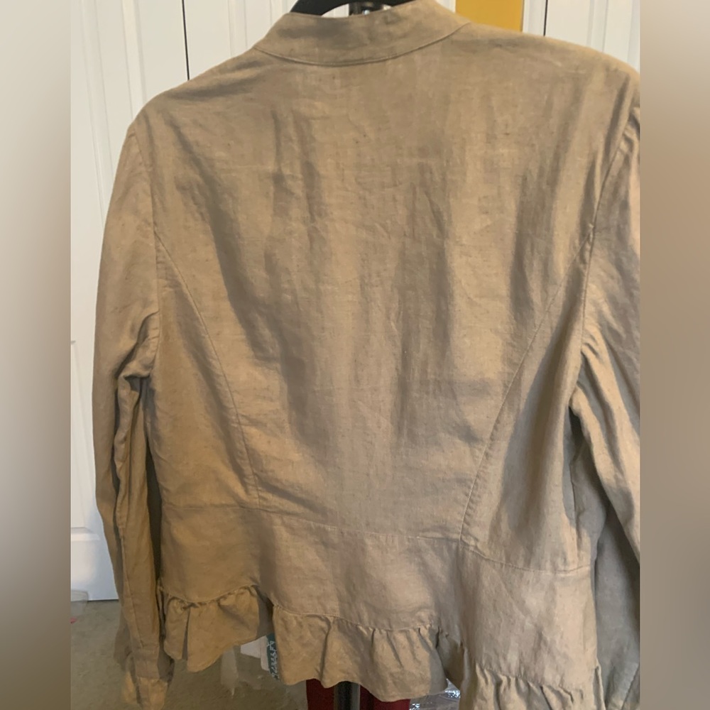 J Jill 100% Linen Jacket - Picture 2 of 3